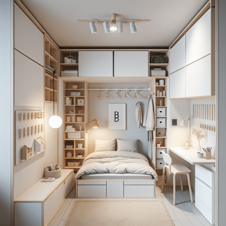 Tiny bedroom space hacks